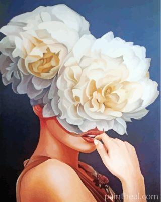 Floral Lady Painting By Numbers Kits