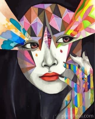 Geometric Face Painting By Numbers Kits
