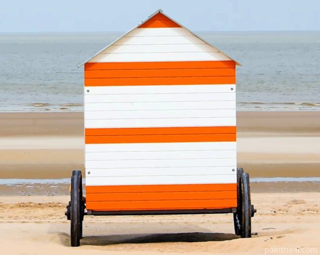 Wooden Beach Cabin Painting By Numbers Kits