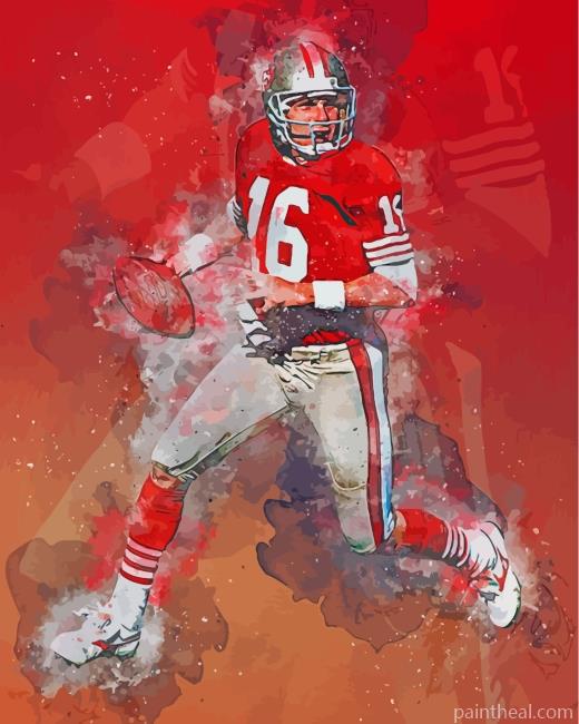 Joe Montana Art Painting By Numbers Kits