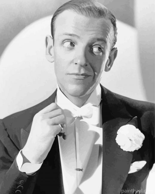 Black And White Fred Astaire Painting By Numbers Kits