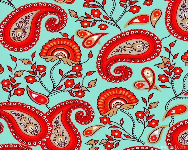 Aesthetic Paisley Painting By Numbers Kits