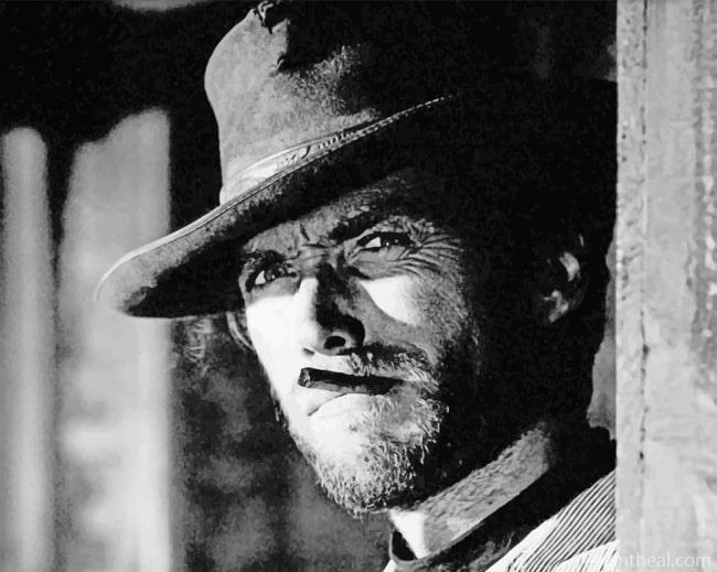 Actor Clint Eastwood Painting By Numbers Kits
