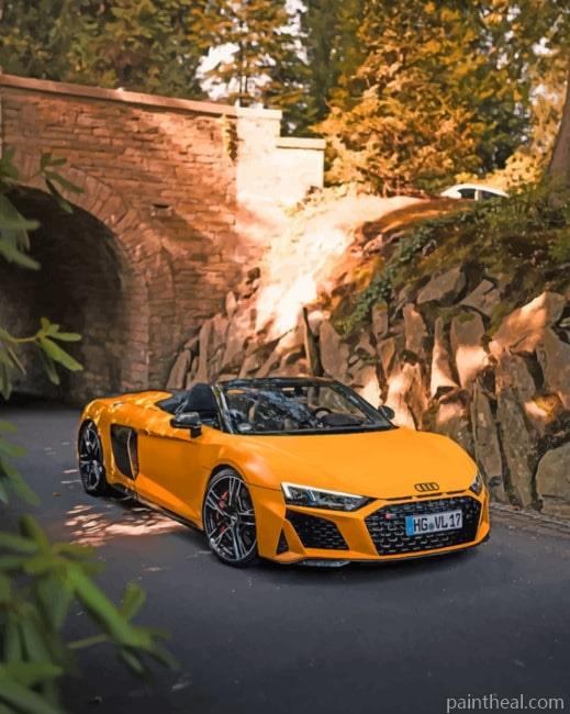 Yellow Audi Painting By Numbers Kits