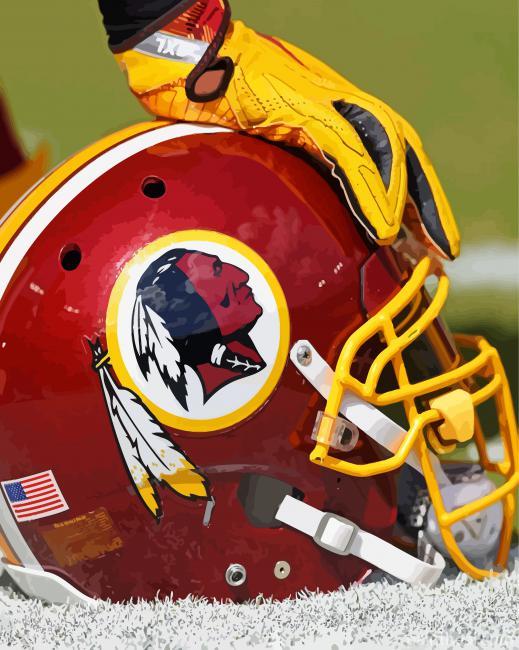 Redskins Helmet Painting By Numbers Kits