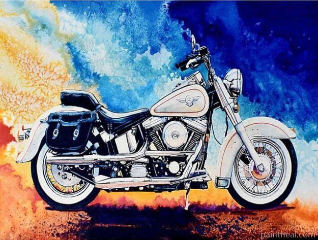 Harley Motorcycle Aesthetic Painting By Numbers Kits