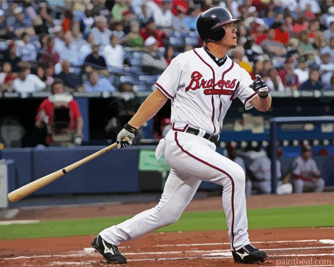 Chipper Jones Player Painting By Numbers Kits