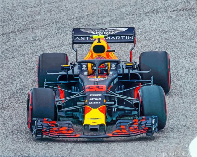 Aesthetic Aston Martin F1 Car Painting By Numbers Kits