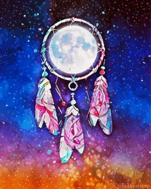 Moon Dreamcatcher Painting By Numbers Kits