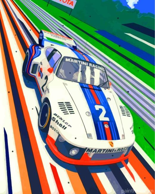 Porsche Martini Racing Car Painting By Numbers Kits