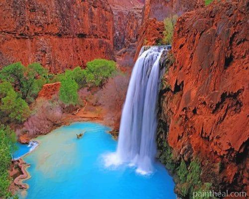 Grand Canyon Waterfall NEW Painting By Numbers Kits