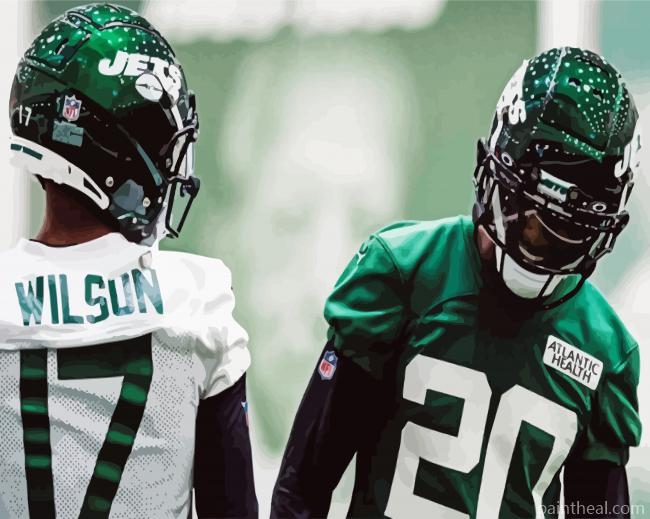 Aesthetic Jets Football Painting By Numbers Kits