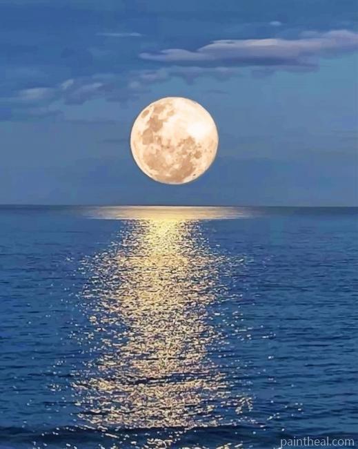 Moonlight Beach Painting By Numbers Kits