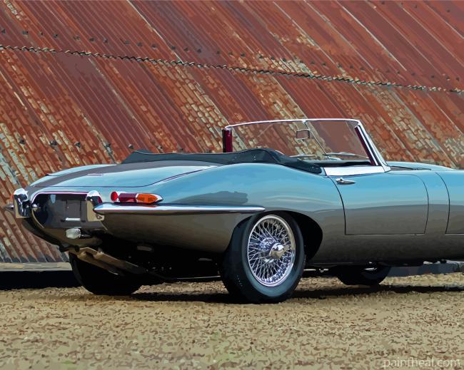 Grey Jaguar Type 1 Painting By Numbers Kits