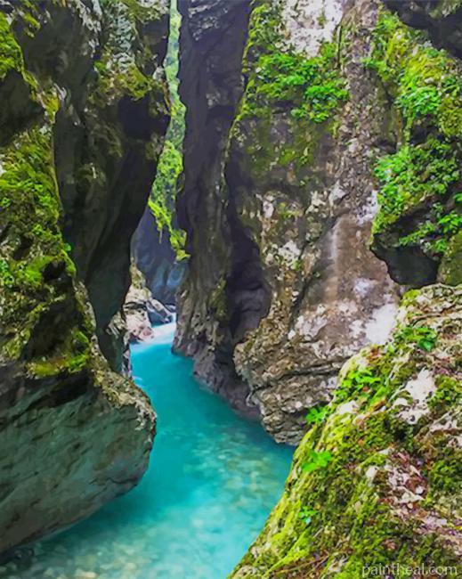 Tolmin Gorges Slovenia Painting By Numbers Kits