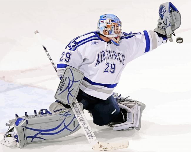 Ice Hockey Goalie Goal Painting By Numbers Kits