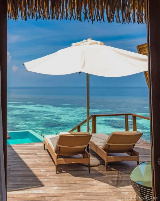 Maldives Holiday Painting By Numbers Kits