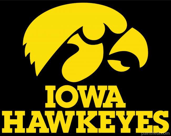 Iowa Hawkeyes Logo Painting By Numbers Kits