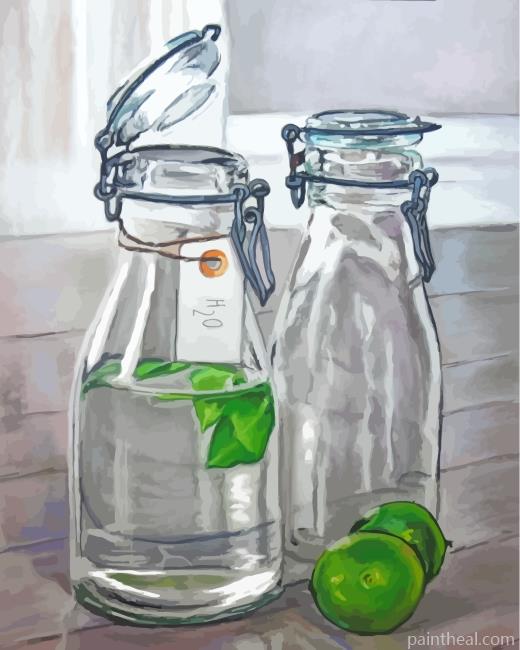 Glass Bottles Painting By Numbers Kits