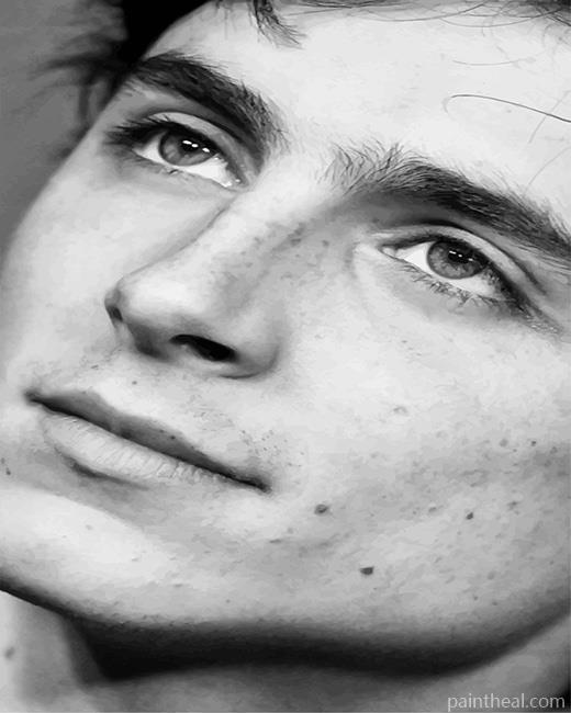 Timothee Chalamet Black and White Painting By Numbers Kits