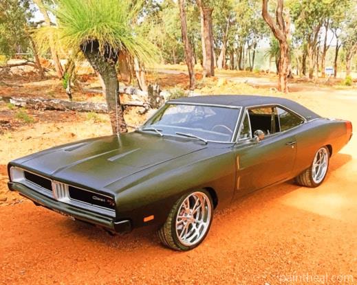 1969 Dodge Charger Matte Black NEW Painting By Numbers Kits