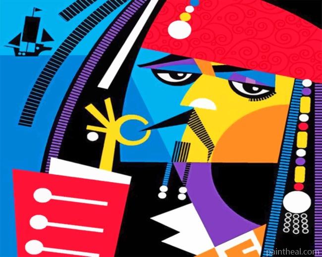 Colorful Pirate Pop Art Painting By Numbers Kits