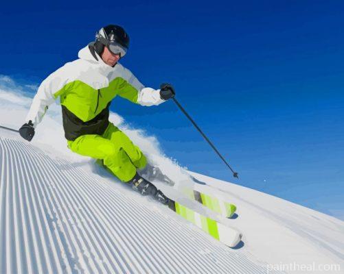 Snow Skiing Painting By Numbers Kits