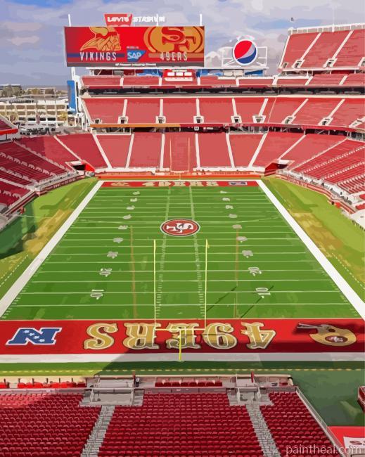Levi Stadium California Painting By Numbers Kits