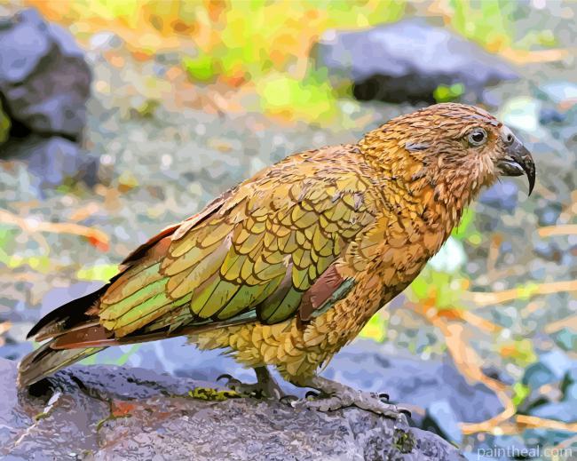 Kea Bird Painting By Numbers Kits