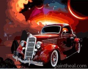 Magical Antique Car – 5D Diamond Painting Painting By Numbers Kits