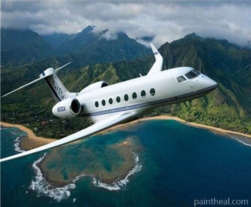 Plane Over The Mountains Engines Painting By Numbers Kits
