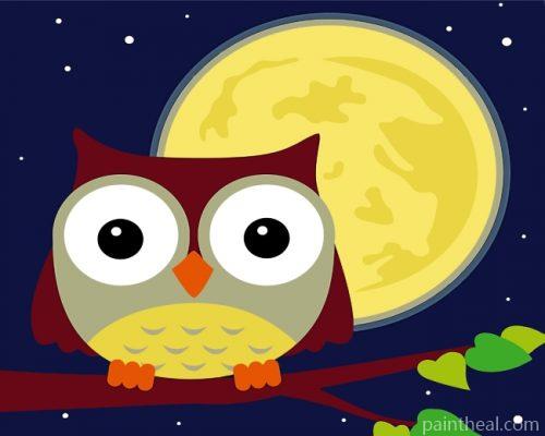Little Owl Painting By Numbers Kits