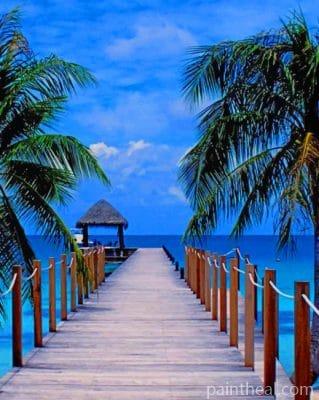 Boardwalk To The Ocean Painting By Numbers Kits
