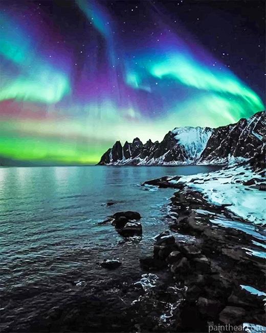 Aurora Northern Lights Painting By Numbers Kits