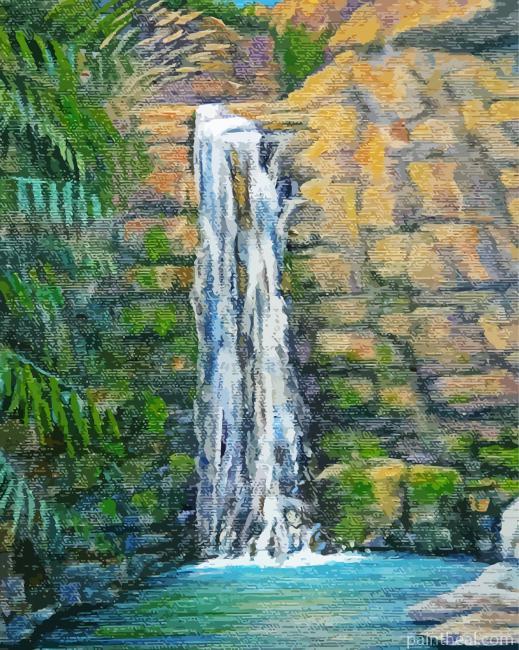 Ein Gedi Waterfall Art Painting By Numbers Kits