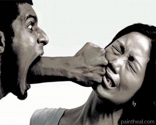 Relationship Violence Painting By Numbers Kits