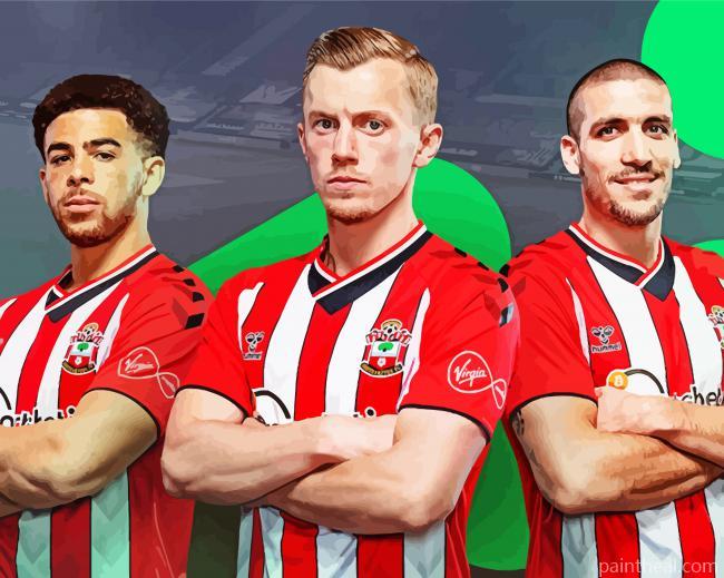 Southampton Fc Footballers Painting By Numbers Kits