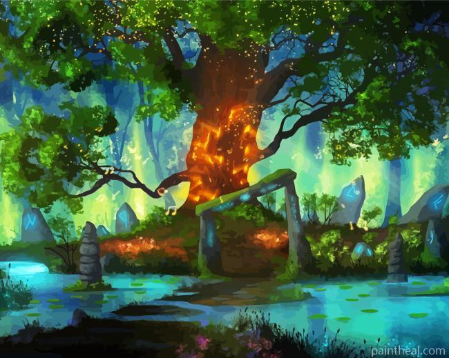 Mystical Forest Painting By Numbers Kits