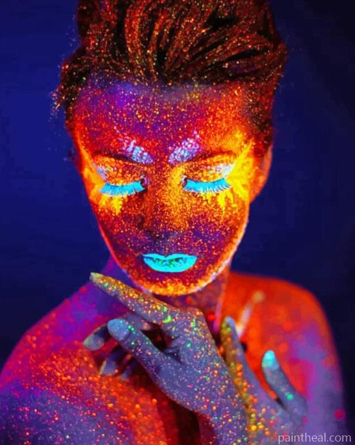 Neon Light Art Painting By Numbers Kits