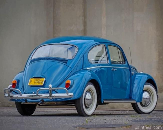 Blue Volkswagen Beetle NEW Painting By Numbers Kits