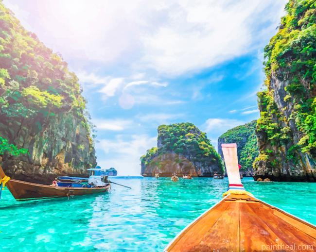 Krabi Island Thailand Painting By Numbers Kits
