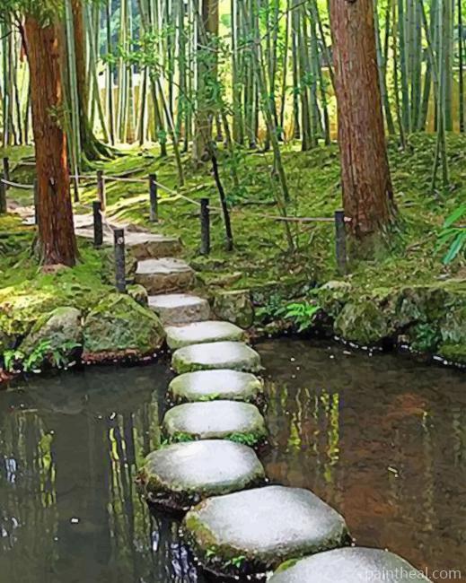 Garden Templo Nanzen ji Kyoto Painting By Numbers Kits