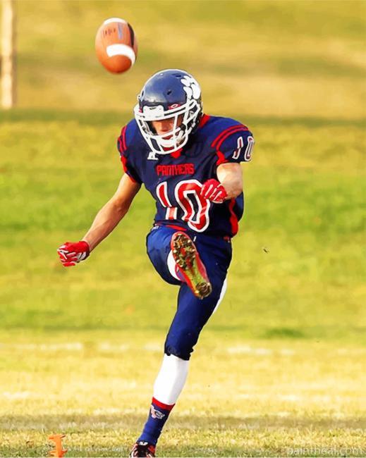 American Football Player Painting By Numbers Kits