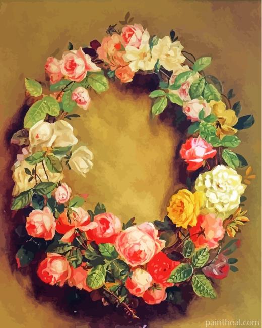 Roses Crown Renoir Art Painting By Numbers Kits