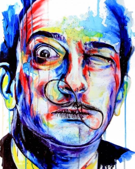 Colorful Salvador Dali Painting By Numbers Kits