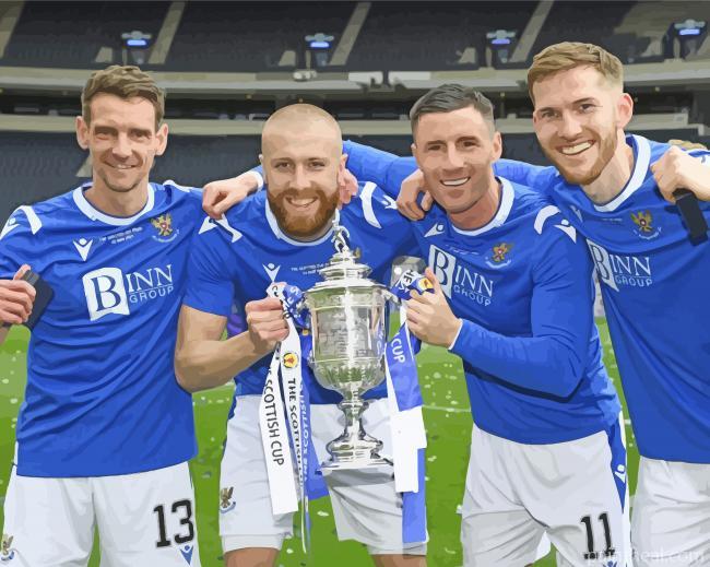 St Johnstone Football Club Painting By Numbers Kits