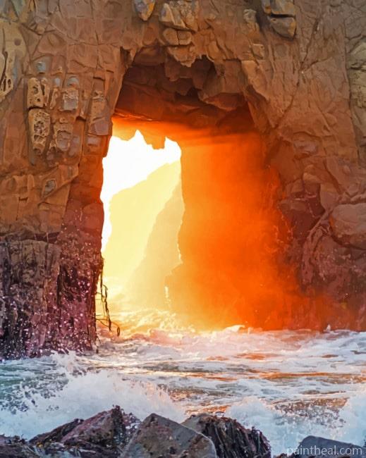 Doorway To Heaven Big Sur California Painting By Numbers Kits