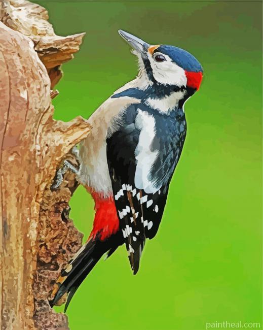 Picchio Bird Painting By Numbers Kits