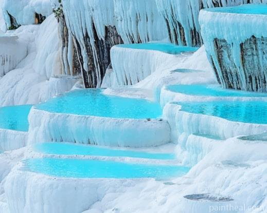 Pamukkale Turkey Painting By Numbers Kits