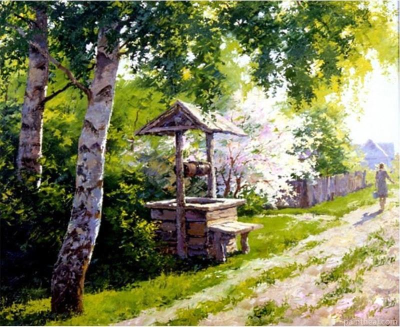 Well in a Garden Painting By Numbers Kits